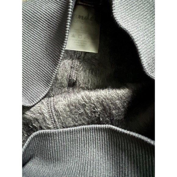 Wander by Hottotties Women Victroria Velvet Lined Leggings Grey L Stretch - Picture 6 of 10